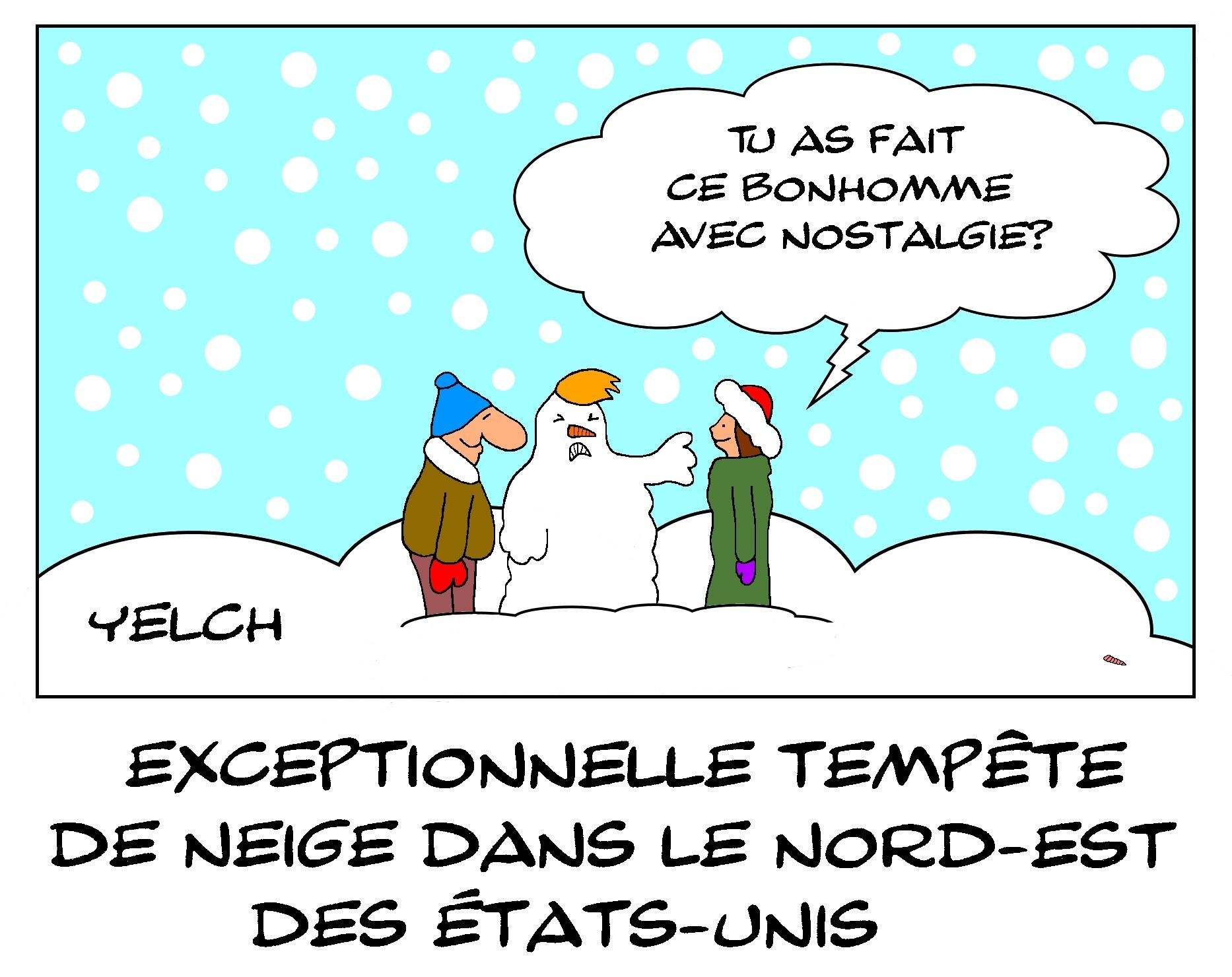 Tempête de neige à l'est des USA