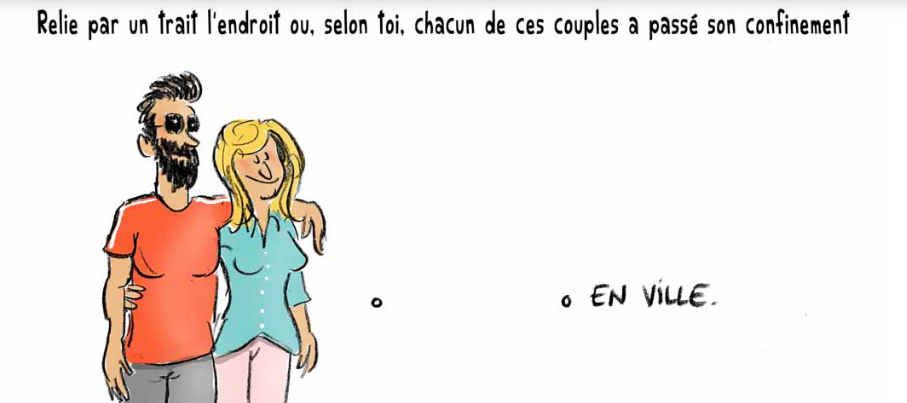 le petit jeu du jour... retrouve ou chacun de ces couples a passé son confinement