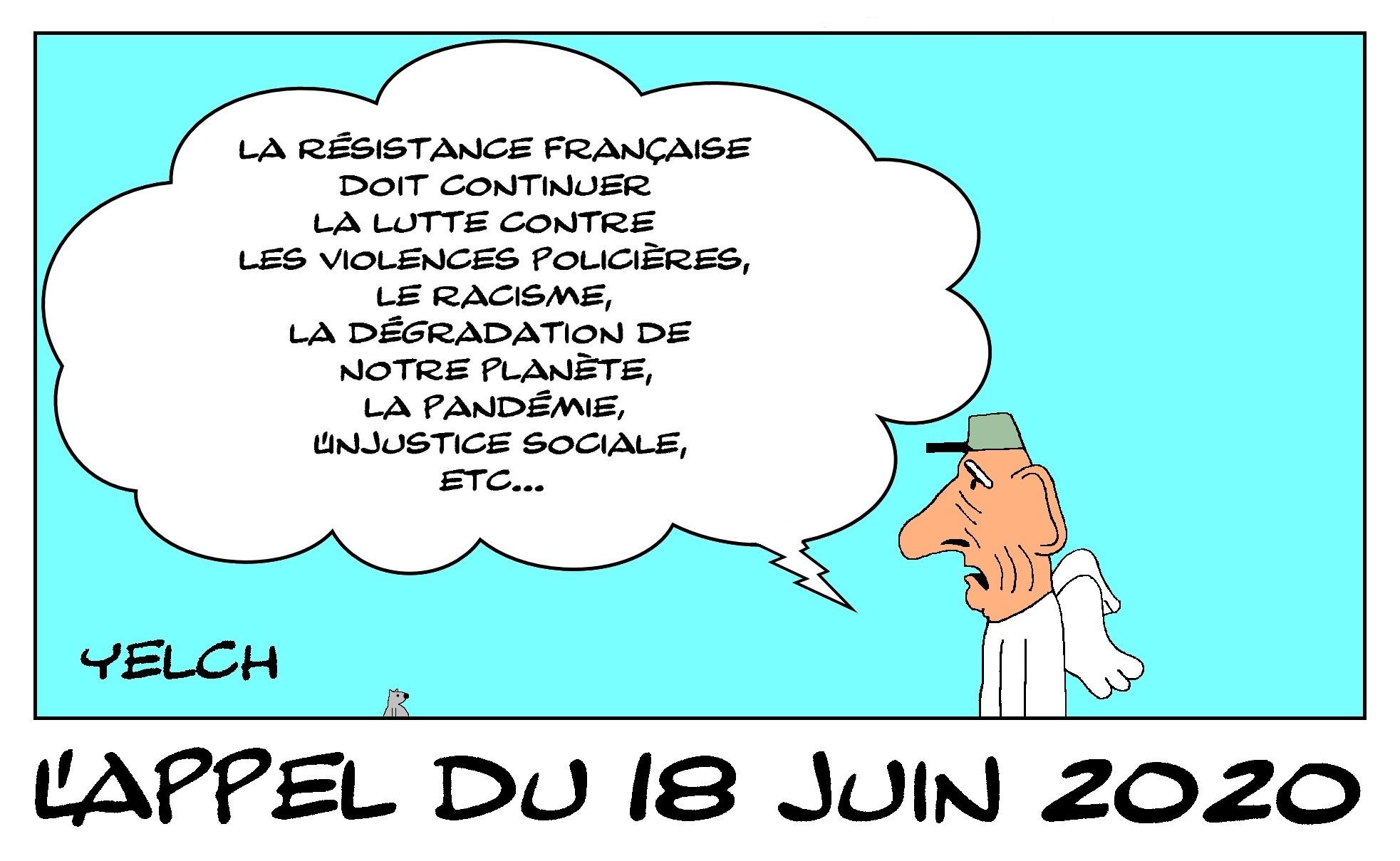 l'appel du 18 juin 2020