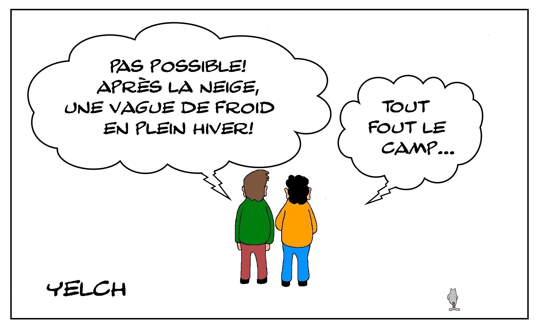 Vague de froid en hiver!