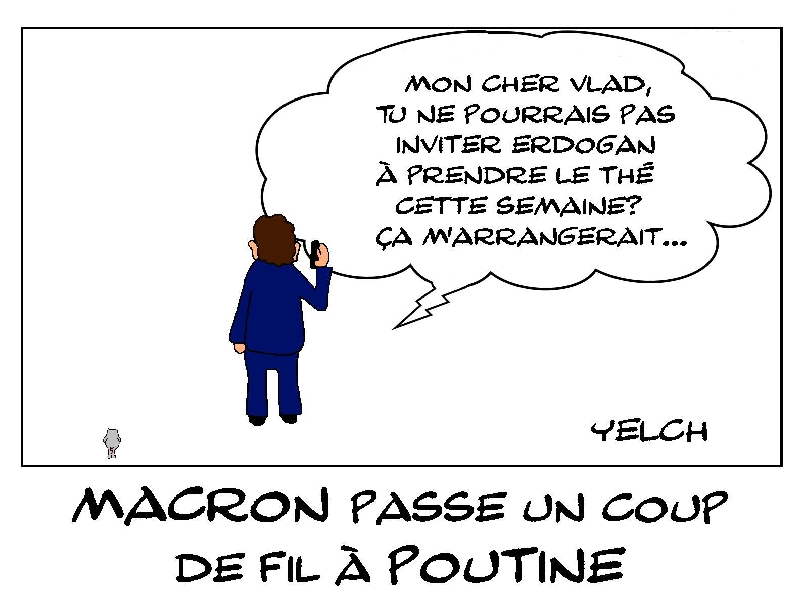 Macron , Vlad , Erdogan et le thé