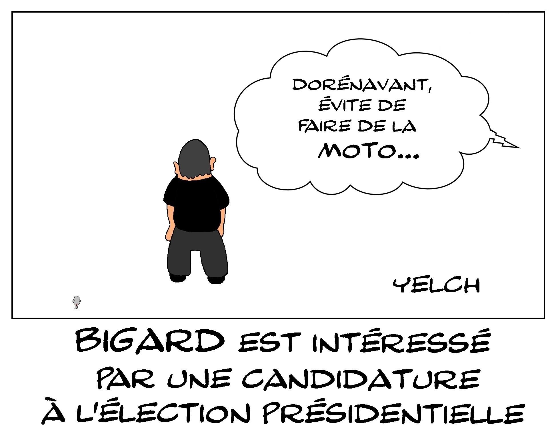 bigard aime-t-il la moto?