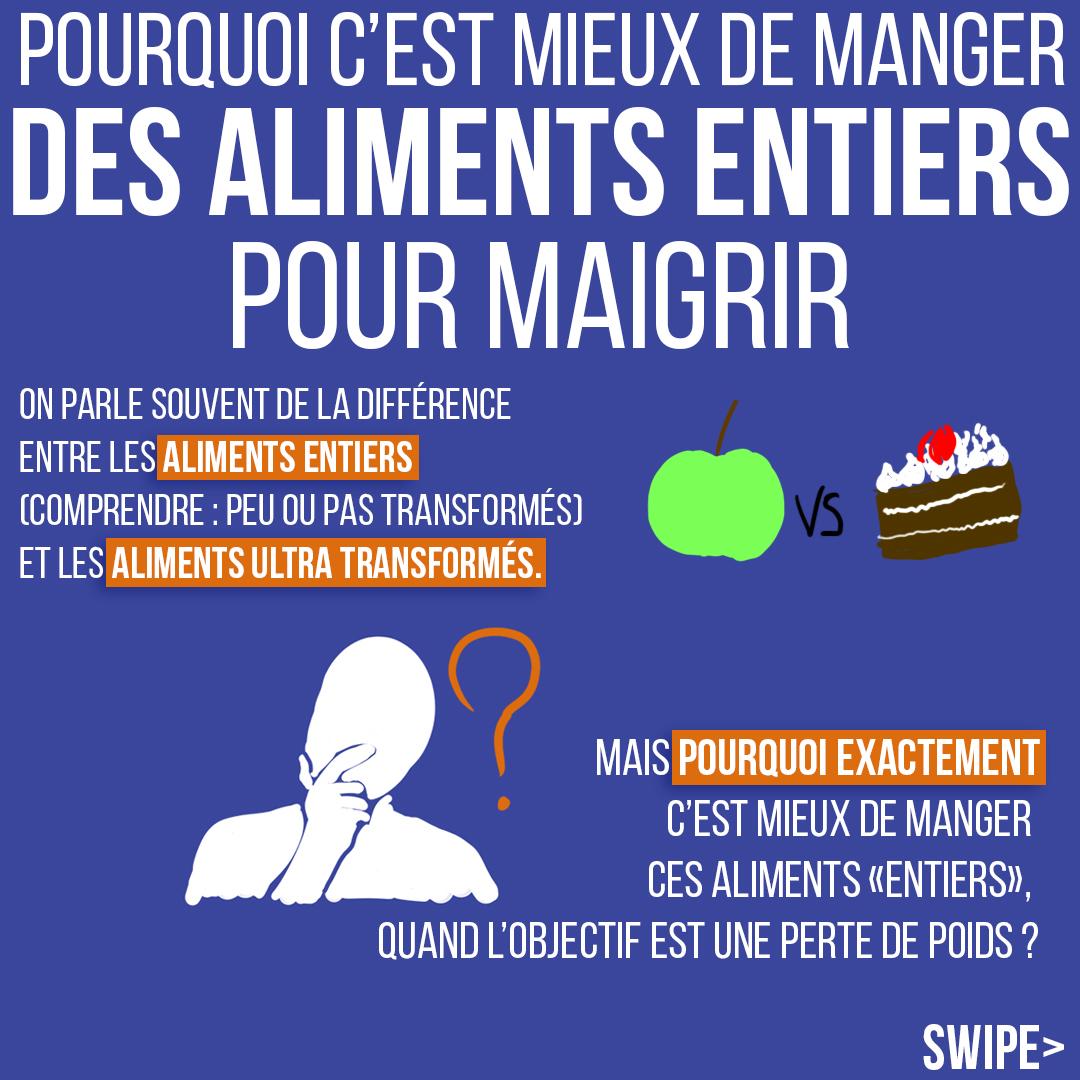 Pourquoi c'est mieux de manger des aliments entiers pour maigrir