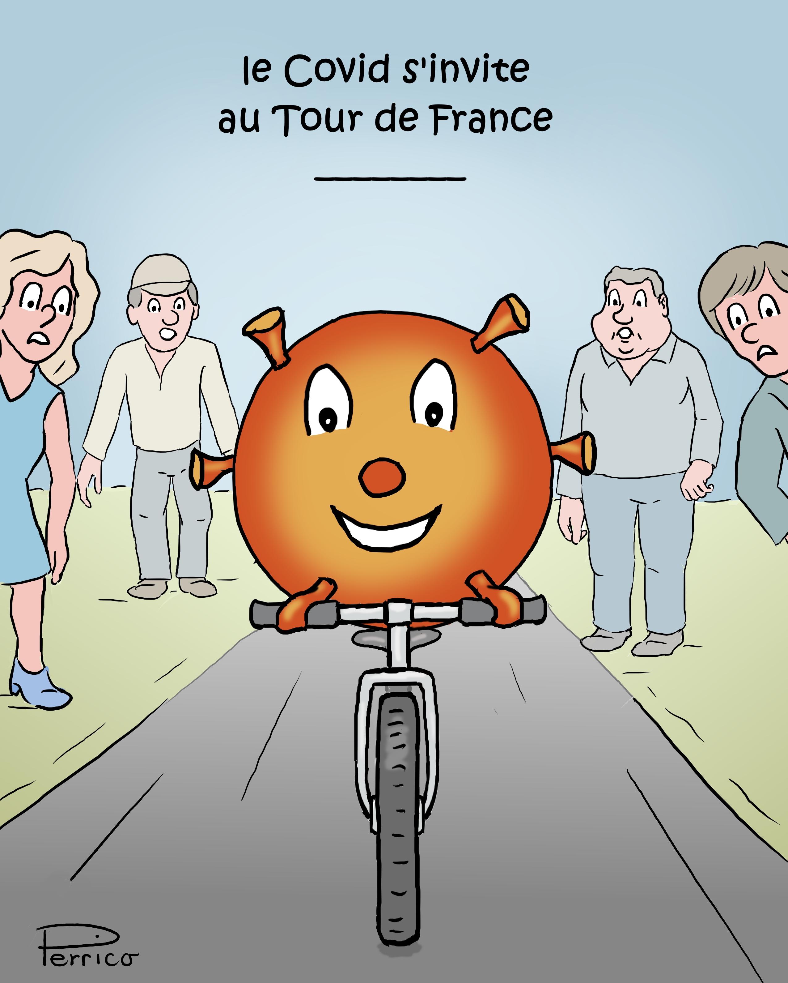 le Covid s'invite au Tour de France