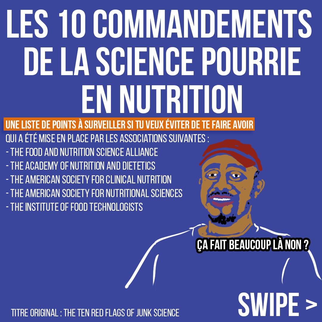 Les 10 commandements de la science pourrie en nutrition
