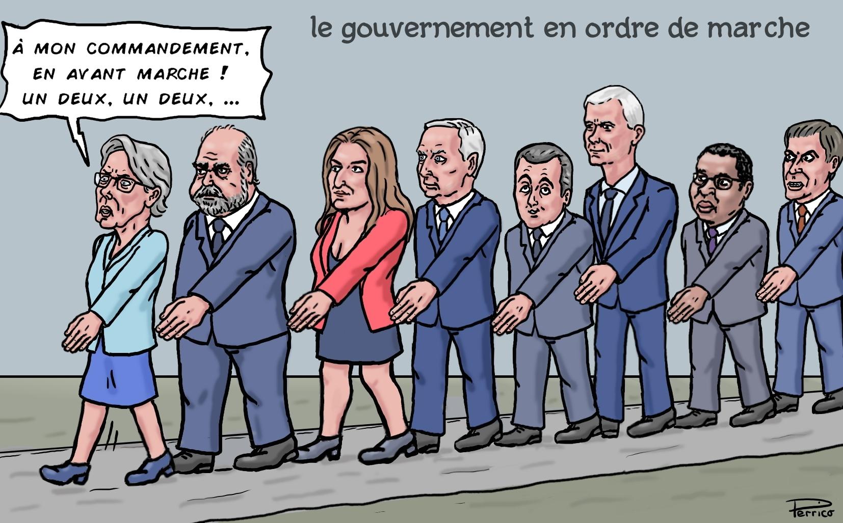 le gouvernement en ordre de marche