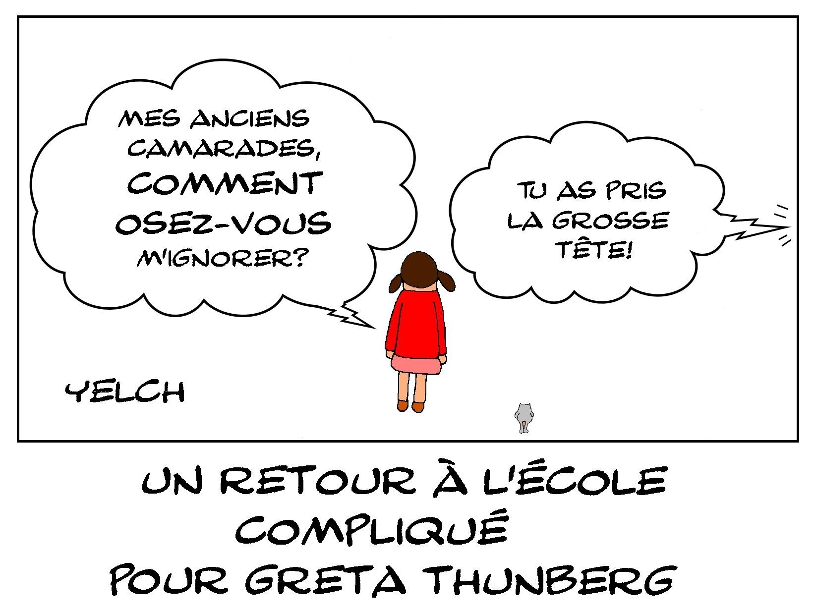 Greta Thunberg de retour à l'école