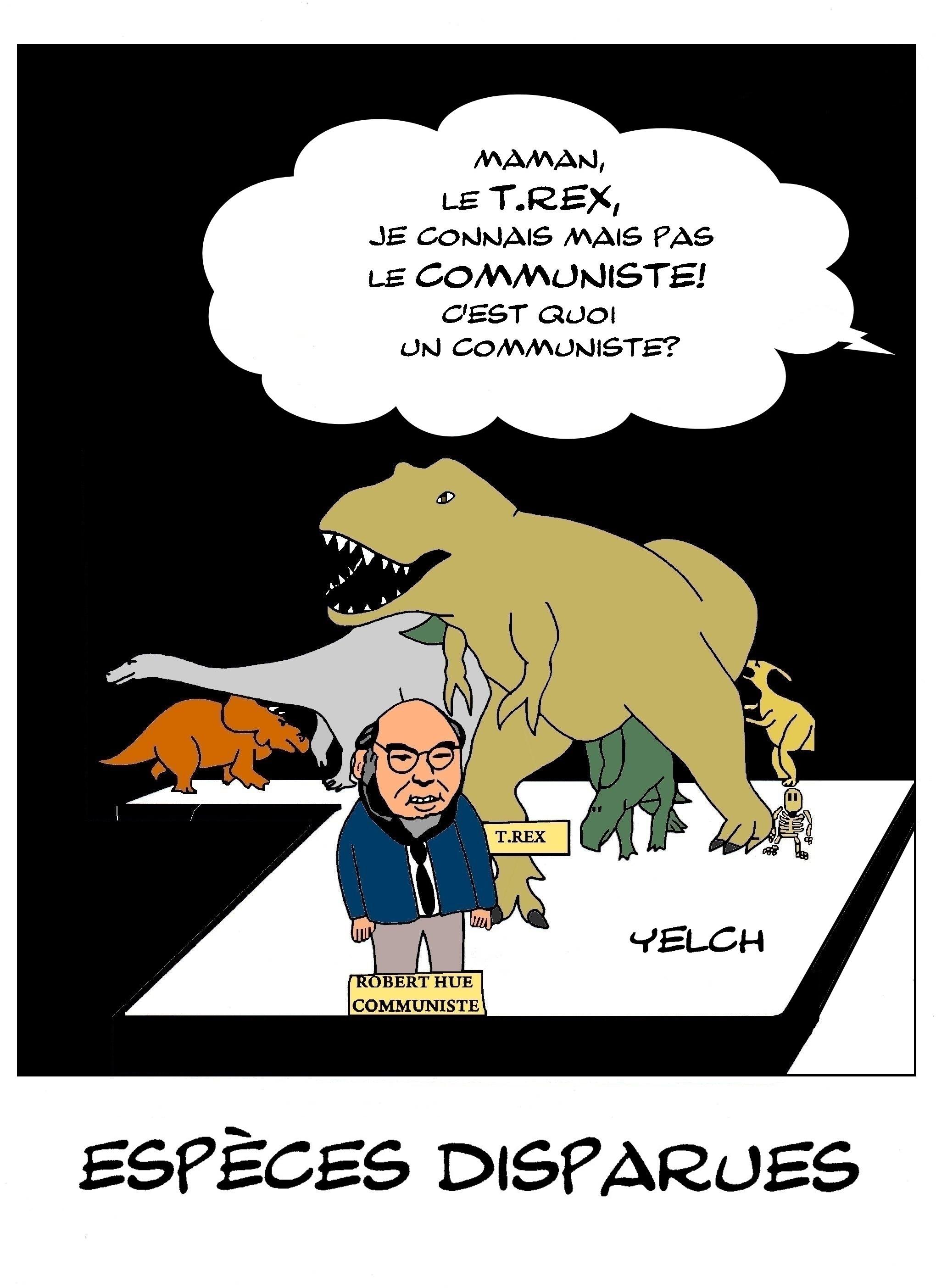 maman , je connais le T.Rex mais pas le communiste. c'est quoi un communiste?