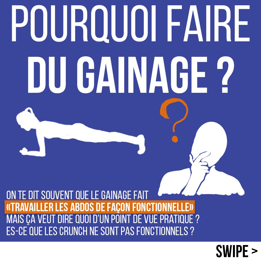 Pourquoi faire du gainage ?