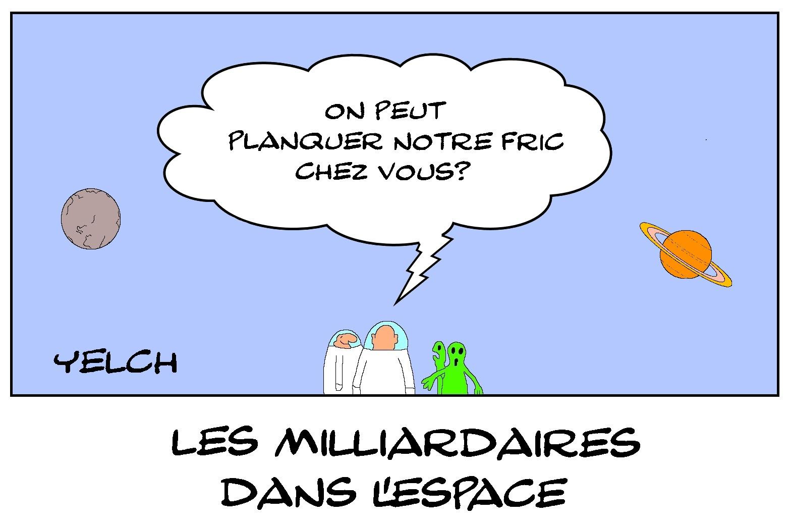 Les milliardaires dans l'espace