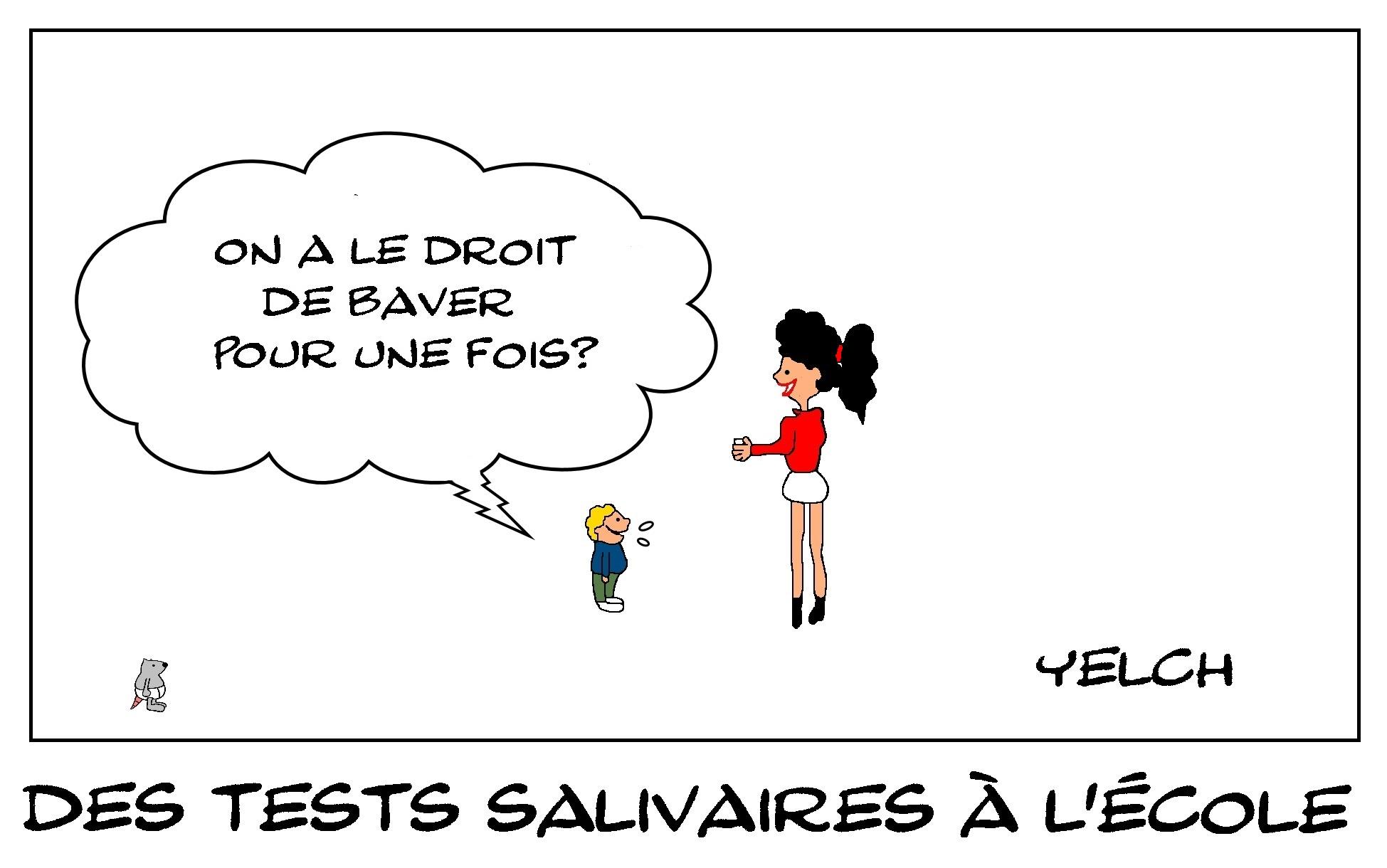 Des tests salivaires à l'école