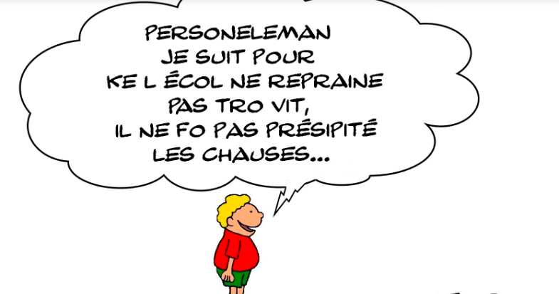 la reprise a l'ecol cè tro tau...