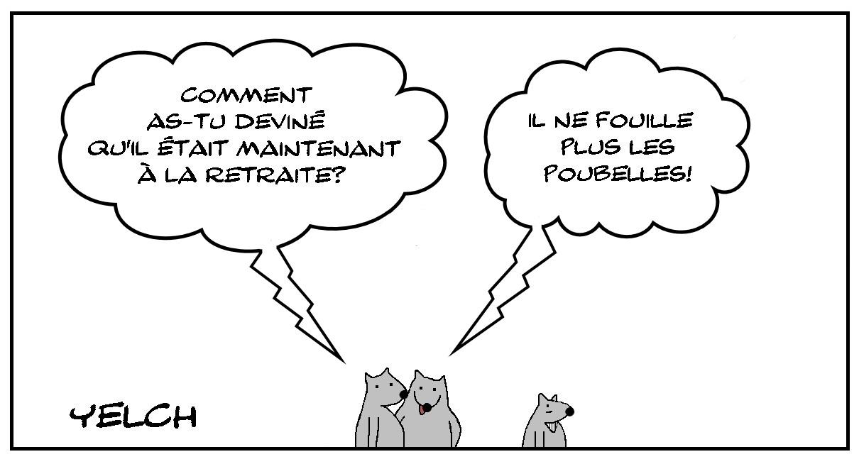 Retraité des fouilles