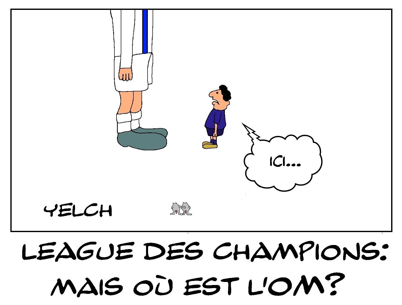 Le sous-niveau de l'OM en champions league