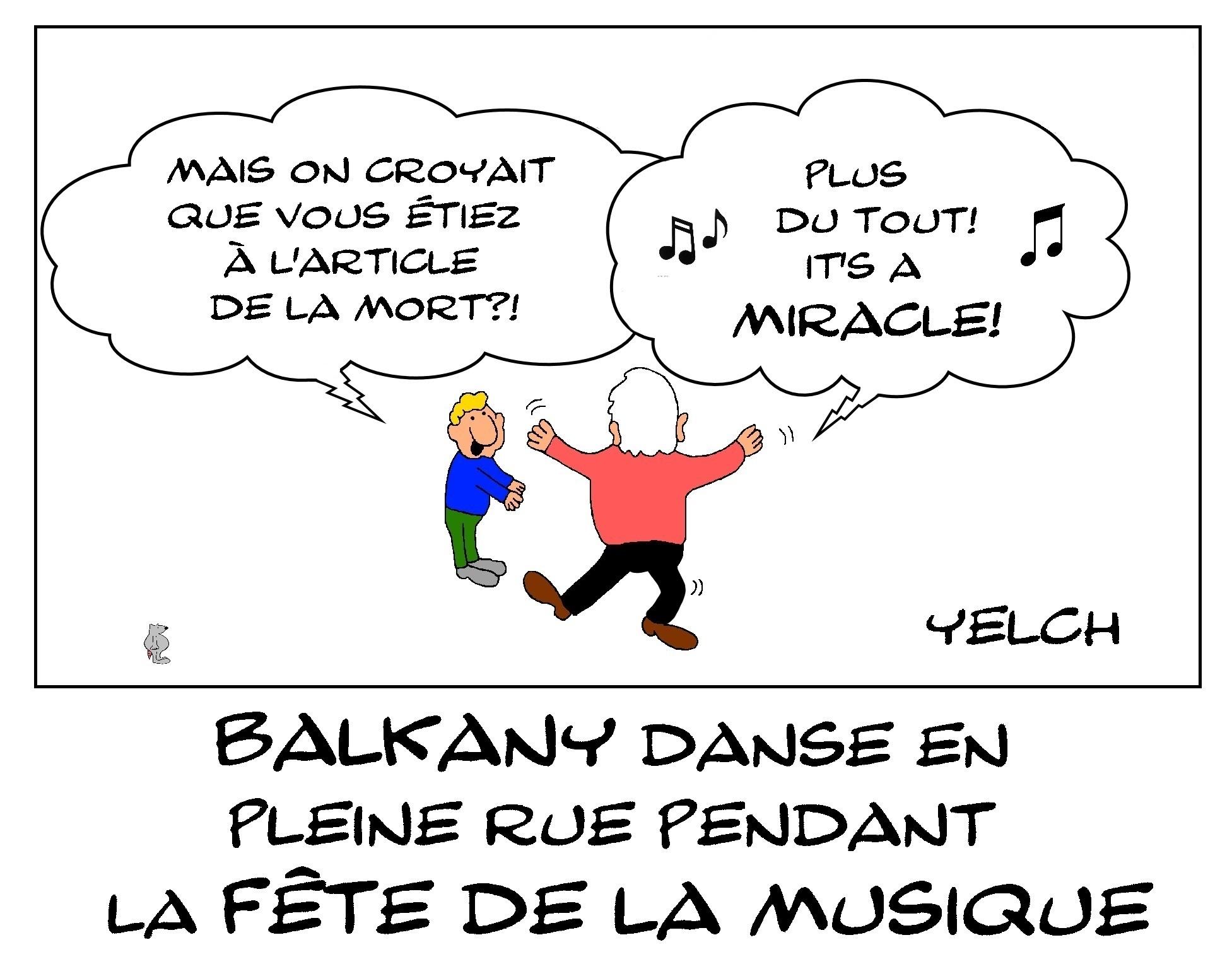 Balkany danse à nouveau la gigue! sur une musique du groupe Queen , bien sûr!