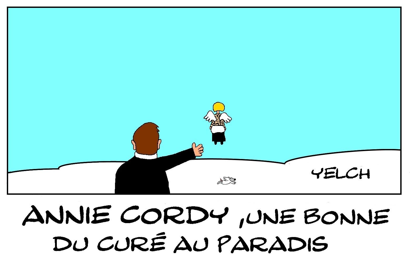 Annie Cordy , une bonne du curé au paradis
