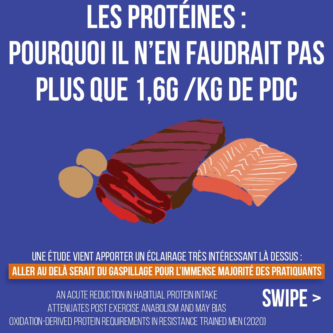 Les protéines : pourquoi il n'en faudrait pas plus que 1,6g/kg de poids de corps