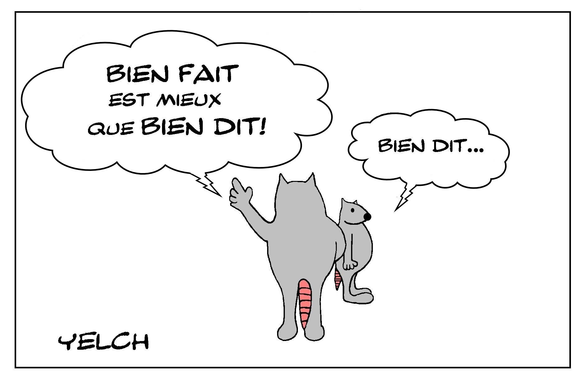 Bien fait mais aussi bien dit