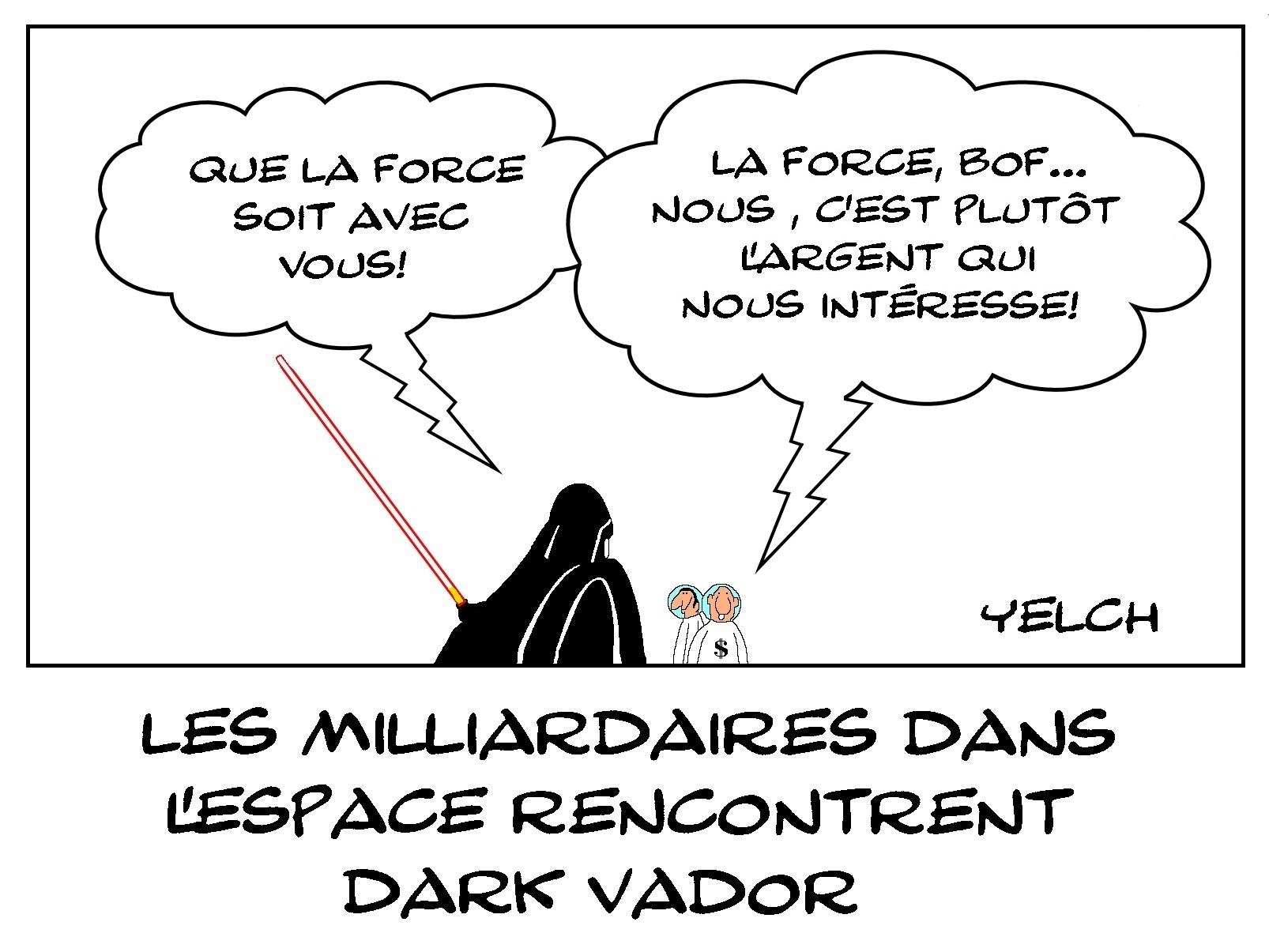 Les milliardaires dans l'espace rencontrent Dark Vador