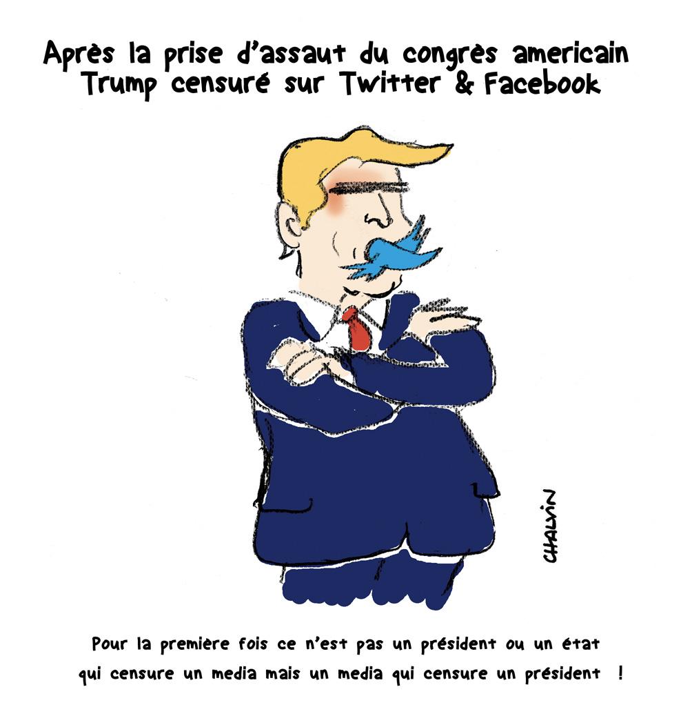 trump censuré par twitter