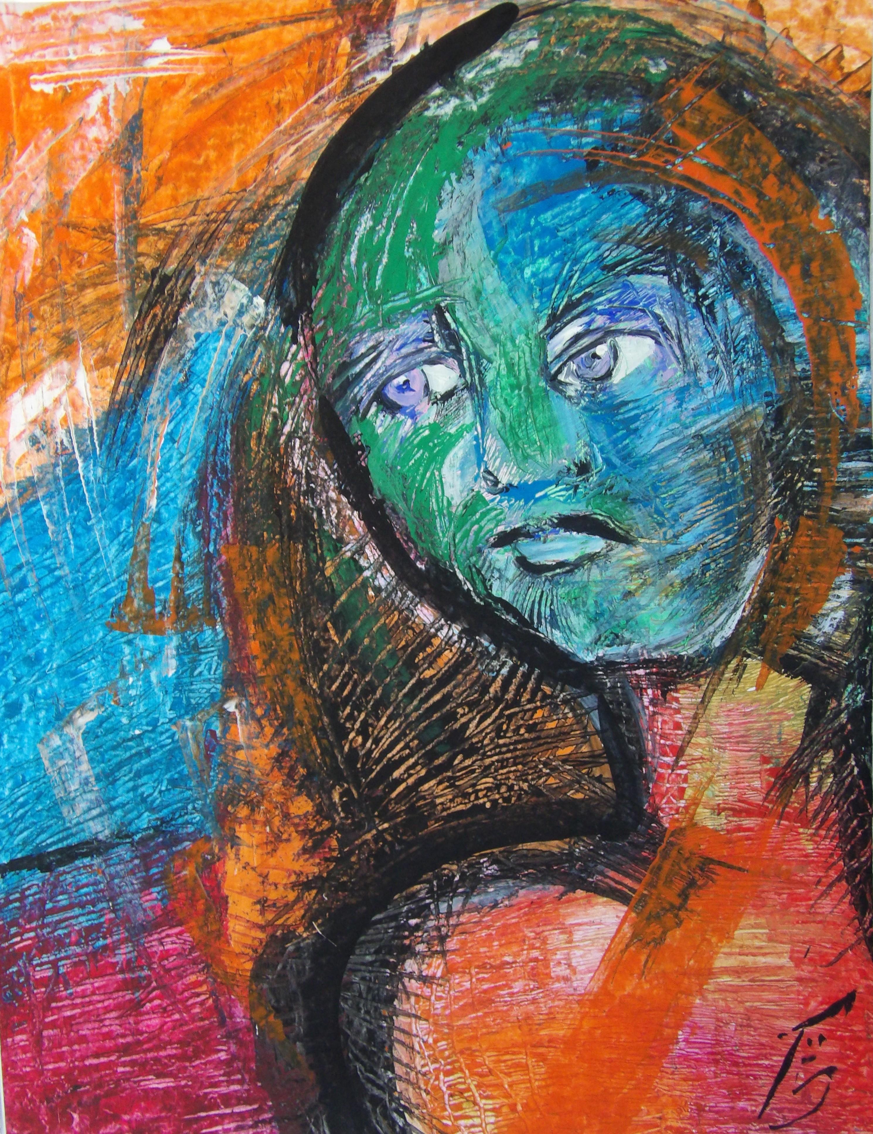 la violette - peinture au fil du temps - 1993