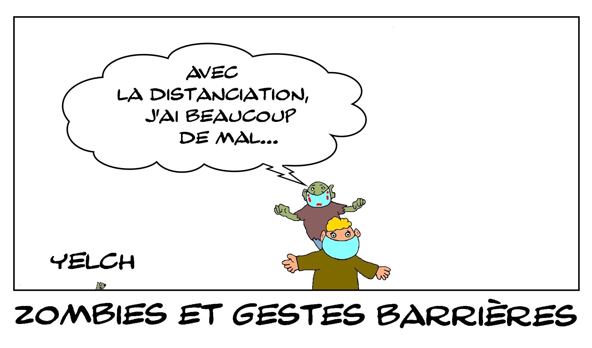 Zombies et gestes barrières