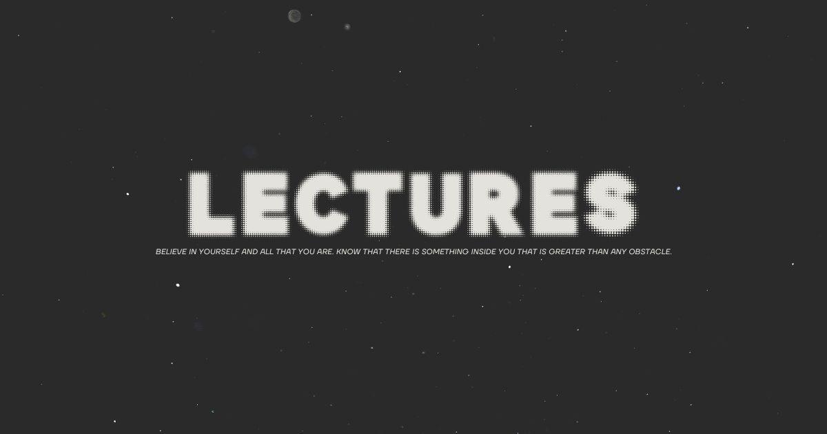 ║Lectures.║