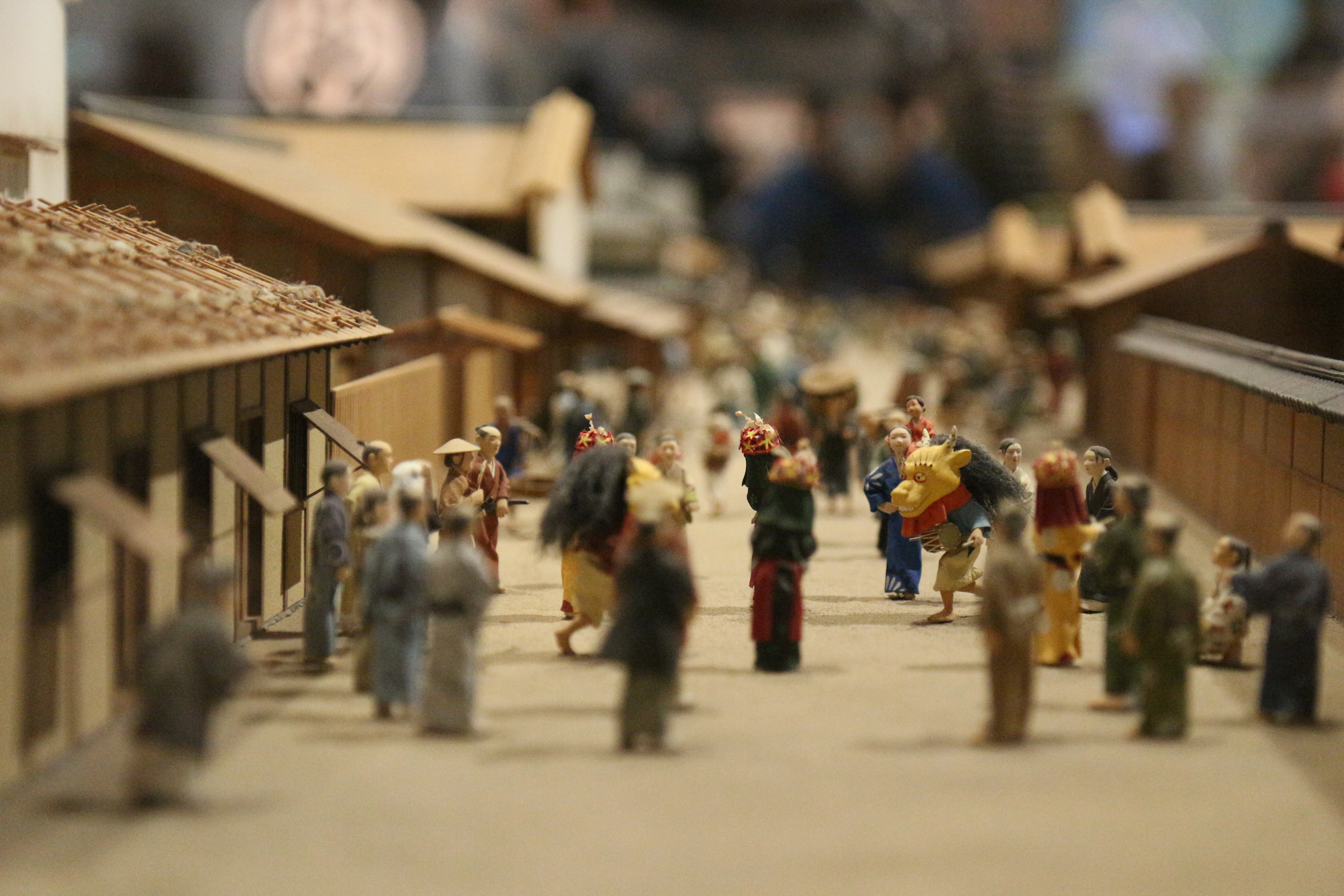 Photo d'une maquette exposée au musée d'Edo-Tokyo