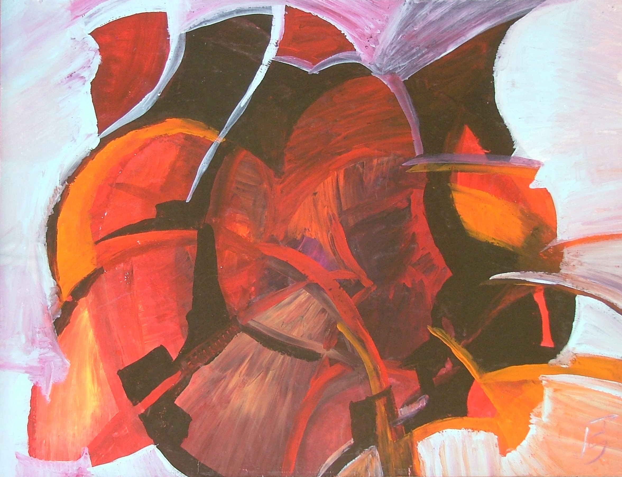 à coeur ouvert 1990 gouache