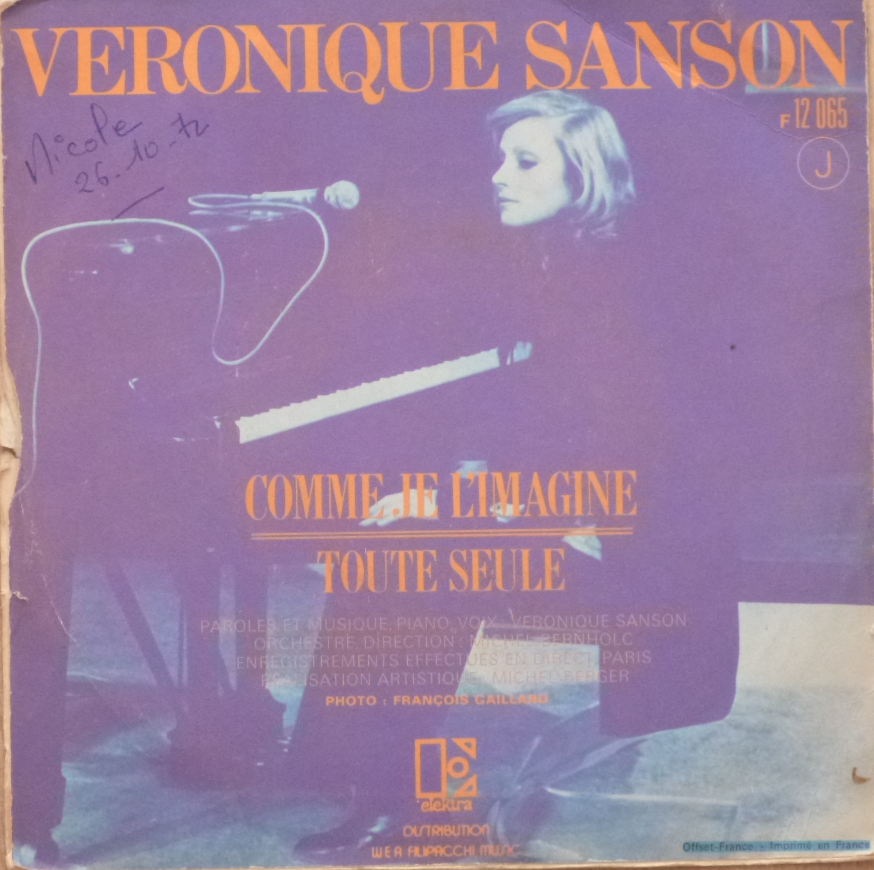 Véronique Sanson, Comme je l'imagine