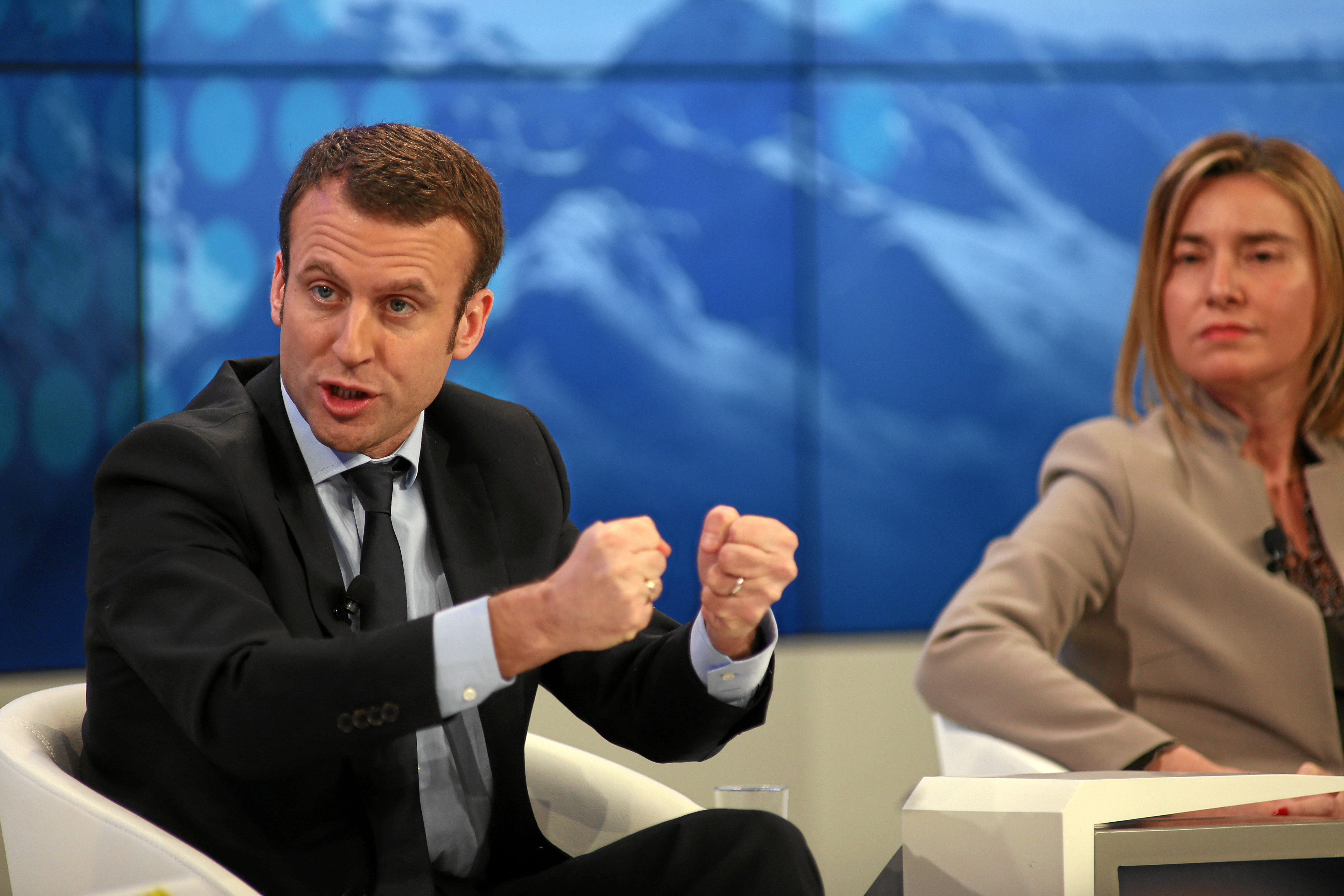 Photo : Emmanuel Macron WEF Meeting 2016 de Davos - swiss-image.ch/Photo Michele Liminal (licence CC BY-NC-SA 2.0)